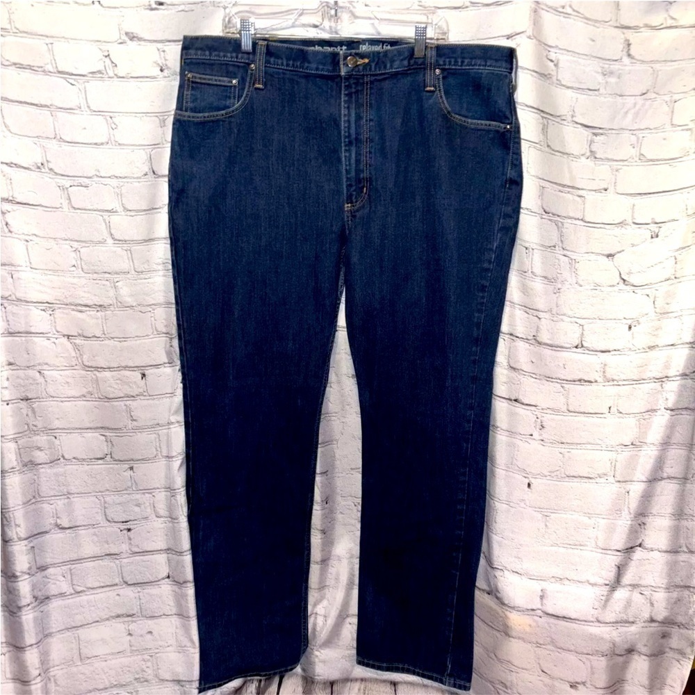 Carhartt Relaxed Fit Denim Straight Leg Medium Wash Men’s Blue Jeans 42x34
